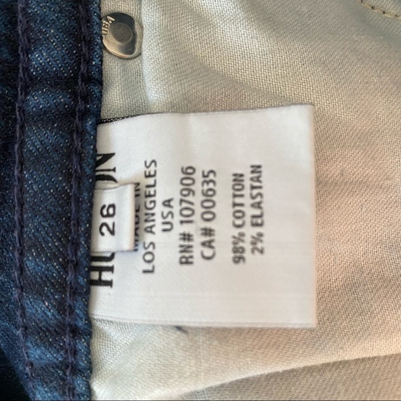 HUDSON JEANS Signature Flap Pocket Bootcut Jeans Denim Size 26 Long - Picture 10 of 15